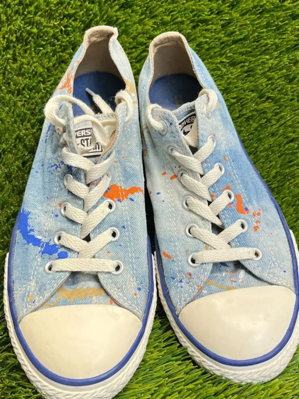 Converse Chuck Taylor All Star OX Low Boys Size 5Y Blue Athletic Shoes Sneakers